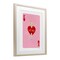 Stupell Industries King Of My Heart Sword Framed Print Under Glass, design by Amanda Greenwood